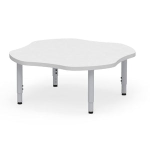 KI Ruckus Activity Clover Shaped Table | Fixed or Height Adjustable Student Desk KI 