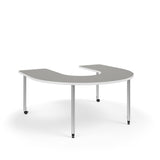 KI Ruckus Activity Horseshoe Shaped Table | Fixed or Height Adjustable Student Desk KI 