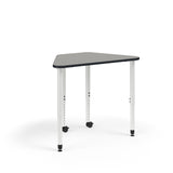 KI Ruckus Post-Leg Desk | Fixed or Height Adjustable | Oddquad Shape Student Desk KI 