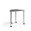 KI Ruckus Post-Leg Desk | Fixed or Height Adjustable | Oddquad Shape Student Desk KI 