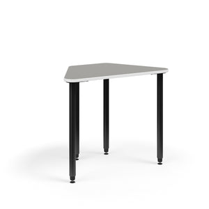 KI Ruckus Post-Leg Desk | Fixed or Height Adjustable | Trapezoid Shape Student Desk KI 