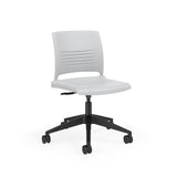 KI Strive Task Chair | 5 Star Base | Arm or Armless Light Task Chair, Conference Chair, Computer Chair, Teacher Chair, Meeting Chair KI Armless Shell Color Cool Grey 
