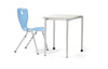 Litetable ST Classroom Table Student Desk, Classroom Table VS America LIGNOpal Laminate Color White 25 1/4"