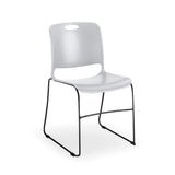 Maestro Sled Base Stack Chair Guest Chair, Cafe Chair, Stack Chair, Classroom Chairs KI Frame Color Black Shell Color Cool Grey 