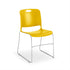 Maestro Sled Base Stack Chair Guest Chair, Cafe Chair, Stack Chair, Classroom Chairs KI Frame Color Chrome Shell Color Rubber Ducky 