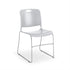 Maestro Sled Base Stack Chair Guest Chair, Cafe Chair, Stack Chair, Classroom Chairs KI Frame Color Silver Shell Color Cool Grey 