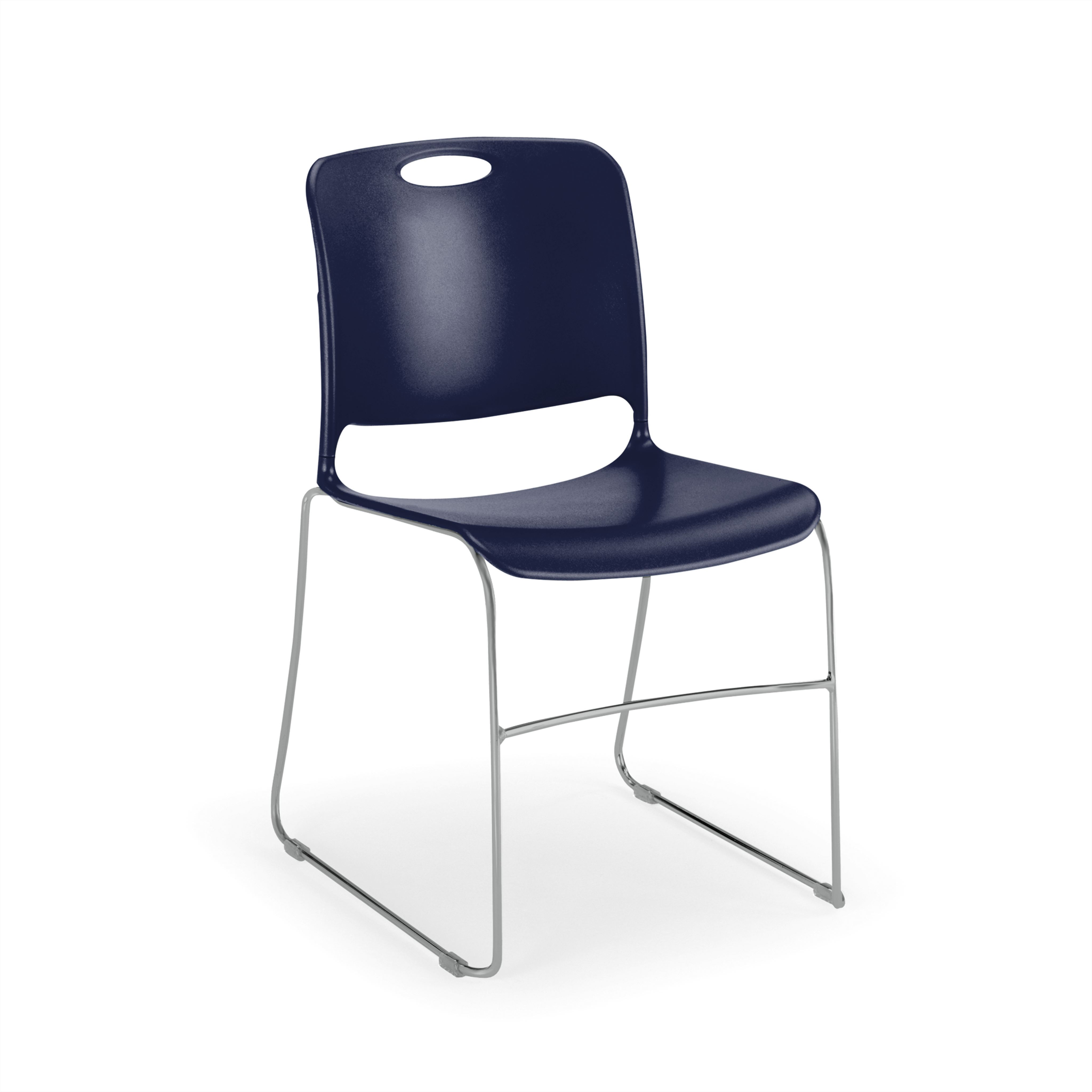 Maestro Sled Base Stack Chair Guest Chair, Cafe Chair, Stack Chair, Classroom Chairs KI Frame Color Silver Shell Color Nordic 