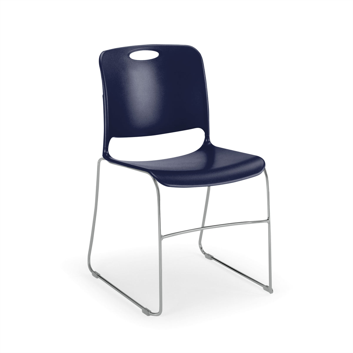 Maestro Sled Base Stack Chair Guest Chair, Cafe Chair, Stack Chair, Classroom Chairs KI Frame Color Silver Shell Color Nordic 