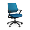 Mavic 5 Star Meeting Chair - Black Frame Office Chair, Conference Chair, Computer Chair, Teacher Chair, Meeting Chair SitOnit Vinyl Color Electric Blue Mesh Color Electric Blue 