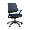 Mavic 5 Star Meeting Chair - Black Frame Office Chair, Conference Chair, Computer Chair, Teacher Chair, Meeting Chair SitOnit Vinyl Color Navy Mesh Color Navy 