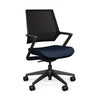 Mavic 5 Star Meeting Chair - Black Frame Office Chair, Conference Chair, Computer Chair, Teacher Chair, Meeting Chair SitOnit Vinyl Color Navy Mesh Color Onyx 