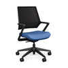 Mavic 5 Star Meeting Chair - Black Frame Office Chair, Conference Chair, Computer Chair, Teacher Chair, Meeting Chair SitOnit Vinyl Color Ocean Mesh Color Onyx 