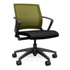 Movi Light Task Chair - Black Frame Office Chair, Conference Chair, Computer Chair, Teacher Chair, Meeting Chair SitOnIt Fabric Color Licorice Apple Mesh 