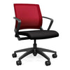 Movi Light Task Chair - Black Frame Office Chair, Conference Chair, Computer Chair, Teacher Chair, Meeting Chair SitOnIt Fabric Color Licorice Fire Mesh 