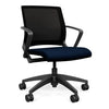 Movi Light Task Chair - Black Frame Office Chair, Conference Chair, Computer Chair, Teacher Chair, Meeting Chair SitOnIt Fabric Color Navy Mesh Color Onyx 