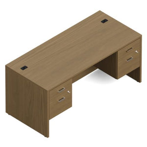 Newland 66" x 30" Double B/F Pedestal Desk Package 2 | Offices To Go Office Desk Set OfficesToGo 