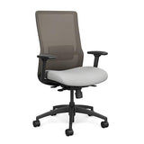 Novo Highback Office Chair Office Chair, Conference Chair, Computer Chair, Teacher Chair, Meeting Chair SitOnIt Fabric Color Cloud Mesh Color Fog S.S. w/ Seat Depth Adjustment