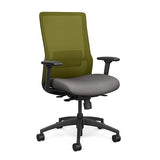 Novo Highback Office Chair Office Chair, Conference Chair, Computer Chair, Teacher Chair, Meeting Chair SitOnIt Fabric Color Fossil Mesh Color Apple S.S. w/ Seat Depth Adjustment