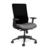 Novo Highback Office Chair Office Chair, Conference Chair, Computer Chair, Teacher Chair, Meeting Chair SitOnIt Fabric Color Fossil Mesh Color Onyx S.S. w/ Seat Depth Adjustment