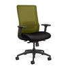 Novo Highback Office Chair Office Chair, Conference Chair, Computer Chair, Teacher Chair, Meeting Chair SitOnIt Fabric Color Jet Mesh Color Apple S.S. w/ Seat Depth Adjustment