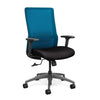 Novo Highback Office Chair Office Chair, Conference Chair, Computer Chair, Teacher Chair, Meeting Chair SitOnIt Fabric Color Jet Mesh Color Electric Blue Swivel Tilt