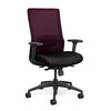 Novo Highback Office Chair Office Chair, Conference Chair, Computer Chair, Teacher Chair, Meeting Chair SitOnIt Fabric Color Jet Mesh Color Grape S.S. w/ Seat Depth Adjustment