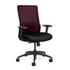 Novo Highback Office Chair Office Chair, Conference Chair, Computer Chair, Teacher Chair, Meeting Chair SitOnIt Fabric Color Jet Mesh Color Grape Standard Synchro