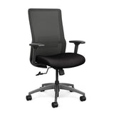 Novo Highback Office Chair Office Chair, Conference Chair, Computer Chair, Teacher Chair, Meeting Chair SitOnIt Fabric Color Jet Mesh Color Nickel Swivel Tilt