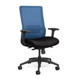 Novo Highback Office Chair Office Chair, Conference Chair, Computer Chair, Teacher Chair, Meeting Chair SitOnIt Fabric Color Jet Mesh Color Ocean S.S. w/ Seat Depth Adjustment