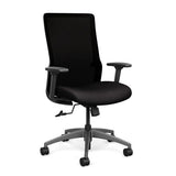 Novo Highback Office Chair Office Chair, Conference Chair, Computer Chair, Teacher Chair, Meeting Chair SitOnIt Fabric Color Jet Mesh Color Onyx Swivel Tilt