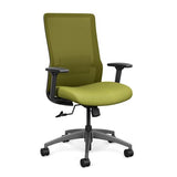 Novo Highback Office Chair Office Chair, Conference Chair, Computer Chair, Teacher Chair, Meeting Chair SitOnIt Fabric Color Lime Mesh Color Apple Swivel Tilt