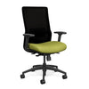 Novo Highback Office Chair Office Chair, Conference Chair, Computer Chair, Teacher Chair, Meeting Chair SitOnIt Fabric Color Lime Mesh Color Onyx S.S. w/ Seat Depth Adjustment