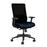 Novo Highback Office Chair Office Chair, Conference Chair, Computer Chair, Teacher Chair, Meeting Chair SitOnIt Fabric Color Midnight Mesh Color Onyx S.S. w/ Seat Depth Adjustment
