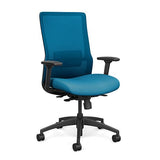 Novo Highback Office Chair Office Chair, Conference Chair, Computer Chair, Teacher Chair, Meeting Chair SitOnIt Fabric Color Sky Mesh Color Electric Blue S.S. w/ Seat Depth Adjustment