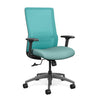 Novo Highback Office Chair Office Chair, Conference Chair, Computer Chair, Teacher Chair, Meeting Chair SitOnIt Fabric Color Tiffany Mesh Color Aqua Swivel Tilt