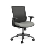 Novo Midback Office Chair Office Chair, Conference Chair, Computer Chair, Teacher Chair, Meeting Chair SitOnIt Fabric Color Dove Mesh Color Nickel Standard Synchro