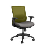 Novo Midback Office Chair Office Chair, Conference Chair, Computer Chair, Teacher Chair, Meeting Chair SitOnIt Fabric Color Fossil Mesh Color Apple S.S. w/ Seat Depth Adjustment
