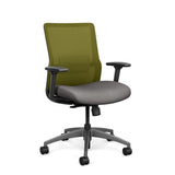 Novo Midback Office Chair Office Chair, Conference Chair, Computer Chair, Teacher Chair, Meeting Chair SitOnIt Fabric Color Fossil Mesh Color Apple Standard Synchro