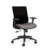 Novo Midback Office Chair Office Chair, Conference Chair, Computer Chair, Teacher Chair, Meeting Chair SitOnIt Fabric Color Fossil Mesh Color Onyx Swivel Tilt