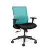 Novo Midback Office Chair Office Chair, Conference Chair, Computer Chair, Teacher Chair, Meeting Chair SitOnIt Fabric Color Jet Mesh Color Aqua Swivel Tilt