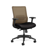 Novo Midback Office Chair Office Chair, Conference Chair, Computer Chair, Teacher Chair, Meeting Chair SitOnIt Fabric Color Jet Mesh Color Desert S.S. w/ Seat Depth Adjustment