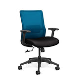 Novo Midback Office Chair Office Chair, Conference Chair, Computer Chair, Teacher Chair, Meeting Chair SitOnIt Fabric Color Jet Mesh Color Electric Blue Swivel Tilt