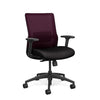Novo Midback Office Chair Office Chair, Conference Chair, Computer Chair, Teacher Chair, Meeting Chair SitOnIt Fabric Color Jet Mesh Color Grape Standard Synchro