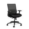 Novo Midback Office Chair Office Chair, Conference Chair, Computer Chair, Teacher Chair, Meeting Chair SitOnIt Fabric Color Jet Mesh Color Nickel S.S. w/ Seat Depth Adjustment