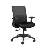 Novo Midback Office Chair Office Chair, Conference Chair, Computer Chair, Teacher Chair, Meeting Chair SitOnIt Fabric Color Jet Mesh Color Nickel Swivel Tilt