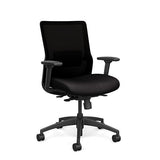 Novo Midback Office Chair Office Chair, Conference Chair, Computer Chair, Teacher Chair, Meeting Chair SitOnIt Fabric Color Jet Mesh Color Onyx S.S. w/ Seat Depth Adjustment