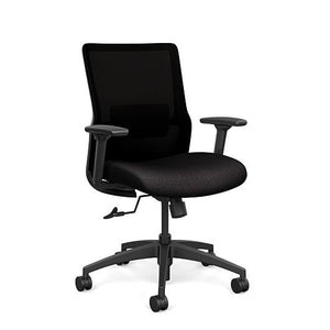 Novo Midback Office Chair Office Chair, Conference Chair, Computer Chair, Teacher Chair, Meeting Chair SitOnIt Fabric Color Jet Mesh Color Onyx Swivel Tilt