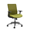 Novo Midback Office Chair Office Chair, Conference Chair, Computer Chair, Teacher Chair, Meeting Chair SitOnIt Fabric Color Lime Mesh Color Apple Standard Synchro