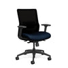 Novo Midback Office Chair Office Chair, Conference Chair, Computer Chair, Teacher Chair, Meeting Chair SitOnIt Fabric Color Midnight Mesh Color Onyx S.S. w/ Seat Depth Adjustment