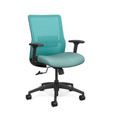 Novo Midback Office Chair Office Chair, Conference Chair, Computer Chair, Teacher Chair, Meeting Chair SitOnIt Fabric Color Tiffany Mesh Color Aqua Swivel Tilt